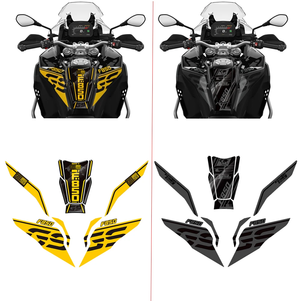 For BMW F850GS Adventure 40 Year Triple Black Edition Decals Back Tank Sticker 2019-2022 Motorcycle Fairing Sticker Kit Case