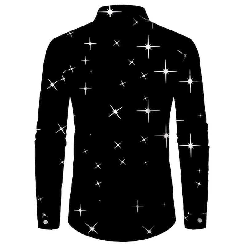 2024 Men's Suit Shirt Party Fashion New Design Fashion Black With Lapels High Quality Soft And Comfortable Shirts Clothing