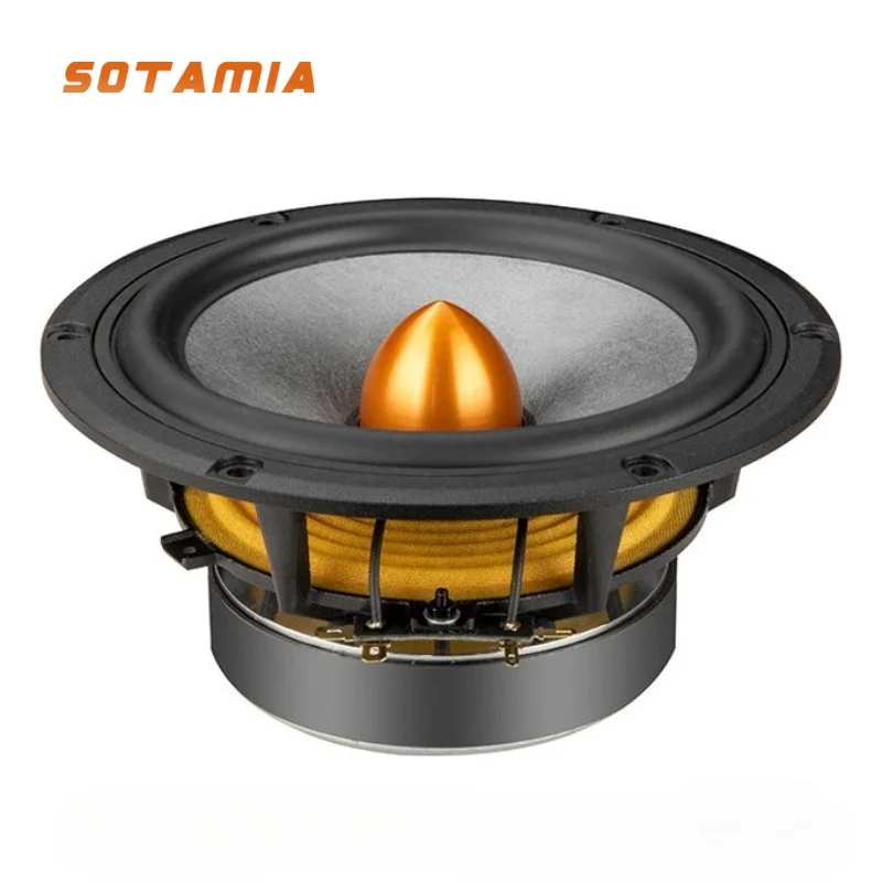 SOTAMIA 1PCS Fever 6.5 Inch Subwoofer 8 Ohm 60 Watt Carbon Fiber Diaphragm Music Speaker DIY Bluetooth Speakers Home Theater