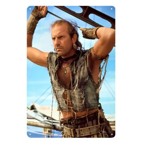 Waterworld Kevin Costner Movie Photo Metal Poster Tin Sign 20x30cm Plaque