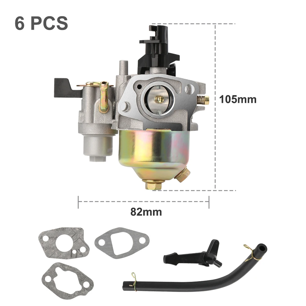 CMCP 1 Set Carburetor For Honda 168F 170F GX160 GX200 GX210 5HP 5.5HP 6.5HP 4 Stroke Engine with Fuel Pipe Gasket