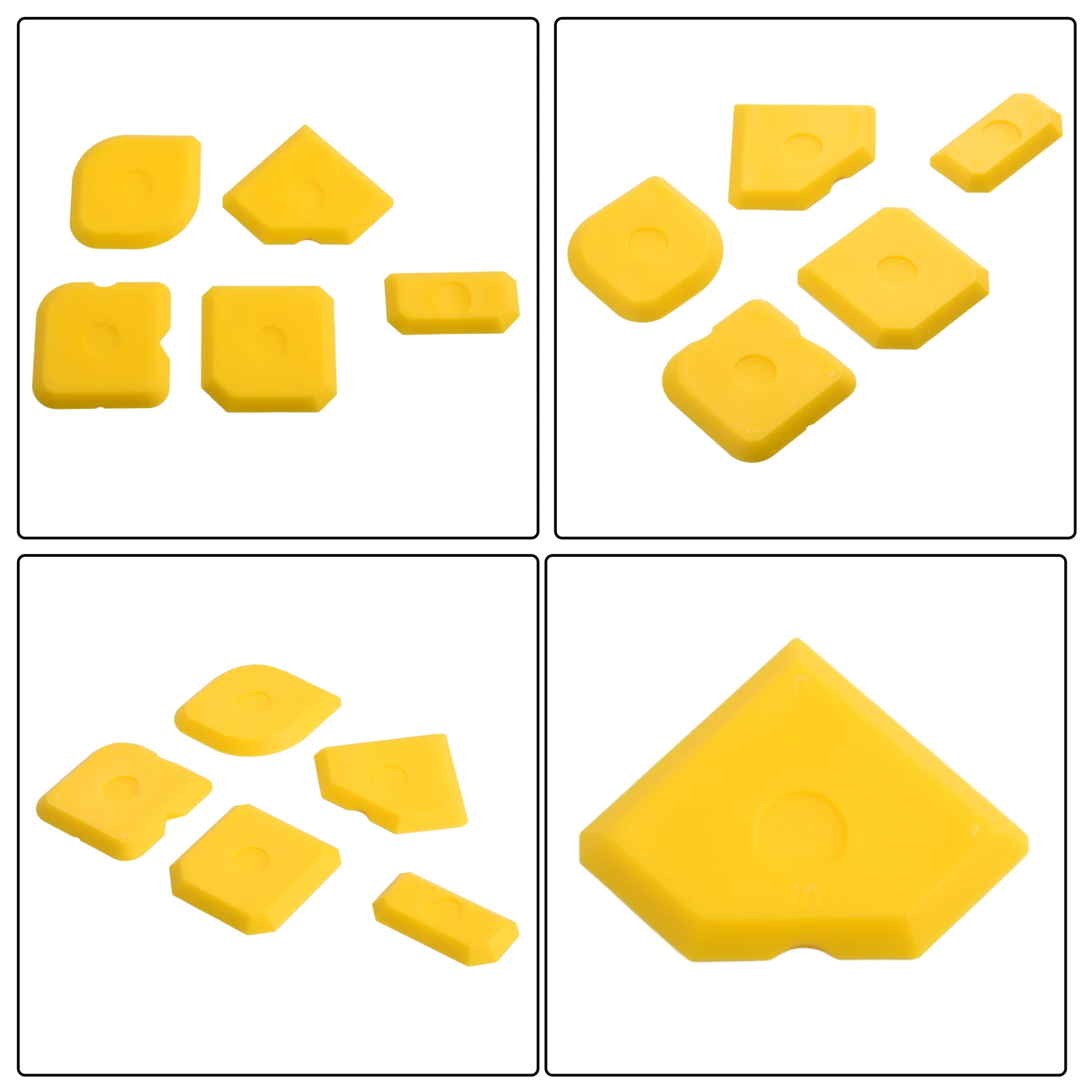 

5 шт. силиконовые аппликаторы для затирки с резиной TPR для разбрасывания гладкого герметика и отделки кромок на плитке и углях