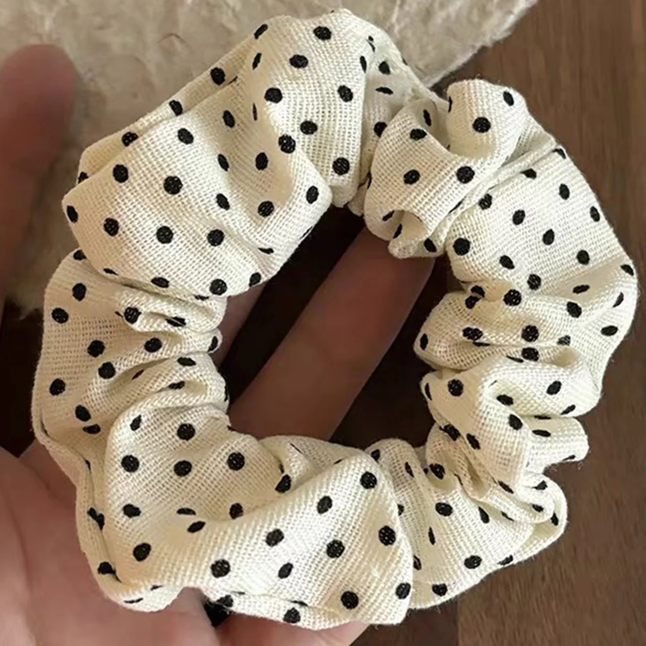 1/2pcs Oversized Scrunchies Polka Dot Hair Tie Large Size Ponytail Holder Rubber Band Elastic Hair Band Women Hair Accessories