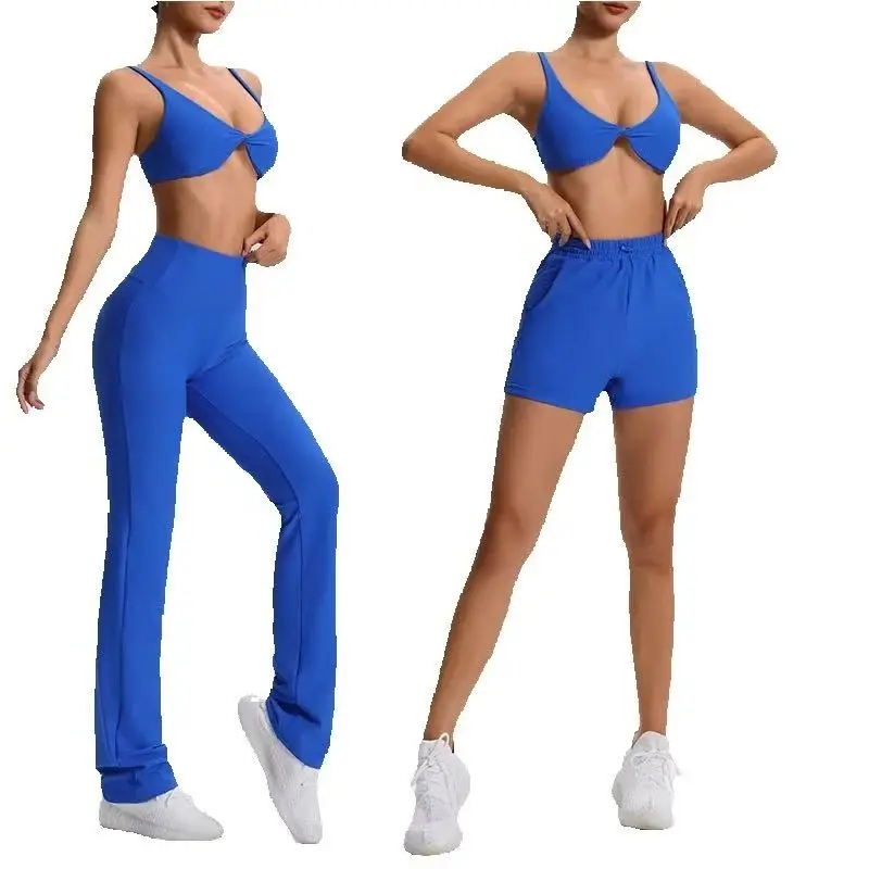 

Women Super Soft Fabrics 2 Pcs Sports Set Women Gym Set Female Sports Bra Workout Yoga Set Running Tracksuit High Waist Leggings