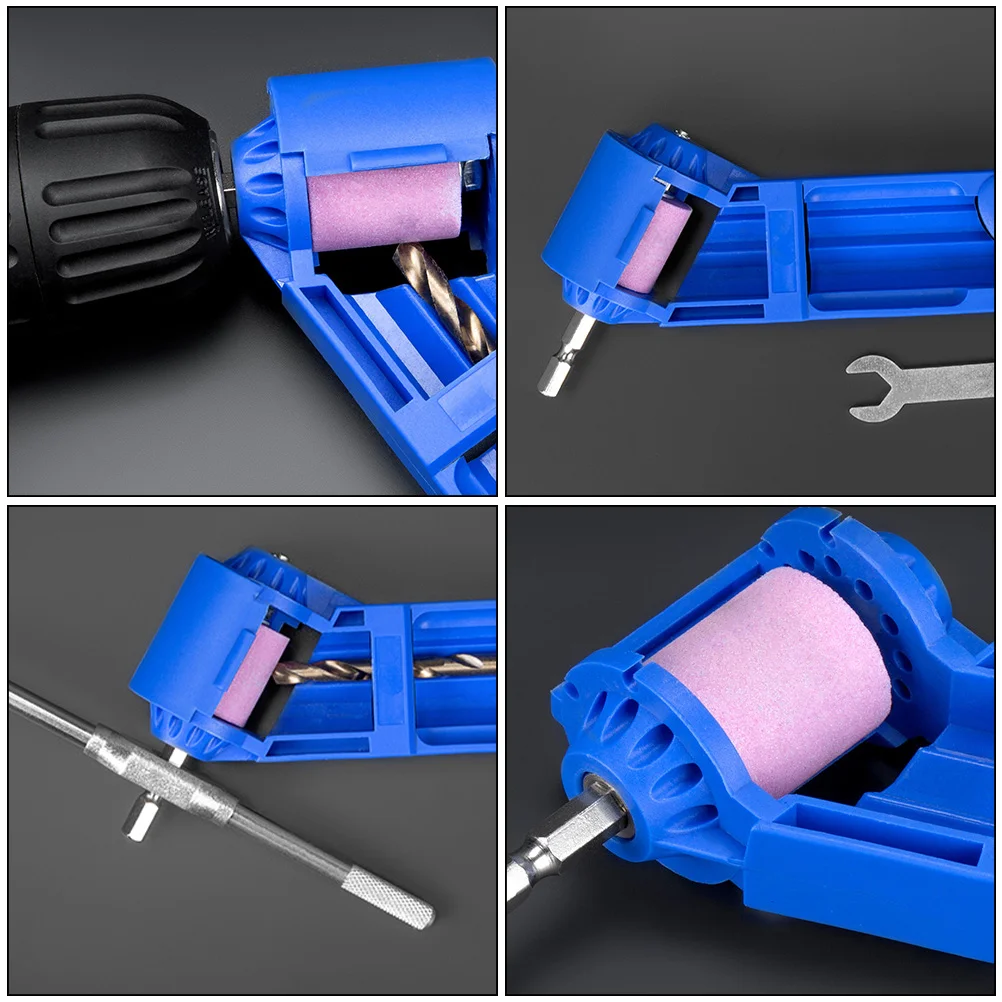

Portable Bit Sharpener Corundum Wheel Electric Grinding Tool Durable Easy Install Fast Replacement Composite Cone Drill Edge