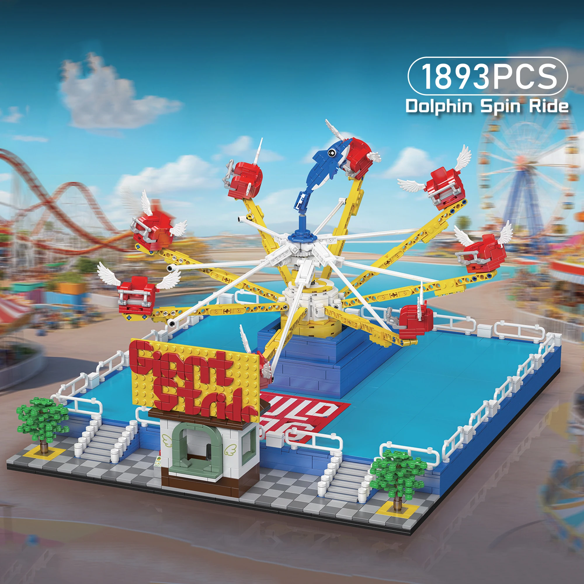 

Dream Amusement Park Pendulum Ride Building Blocks Assembly Model Electric Educational Puzzle Toy for Boys Kids Birthday Gift