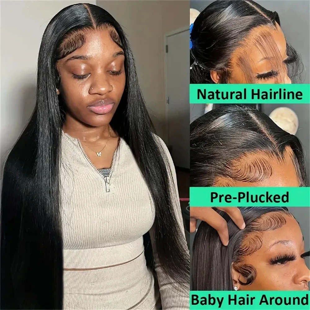 200 Density Glueless Pre Plucked Wig Ready to Wear Straight Fashion Wigs 13x4 13x6 Hd Lace Natural Color Funky Girl Wigs