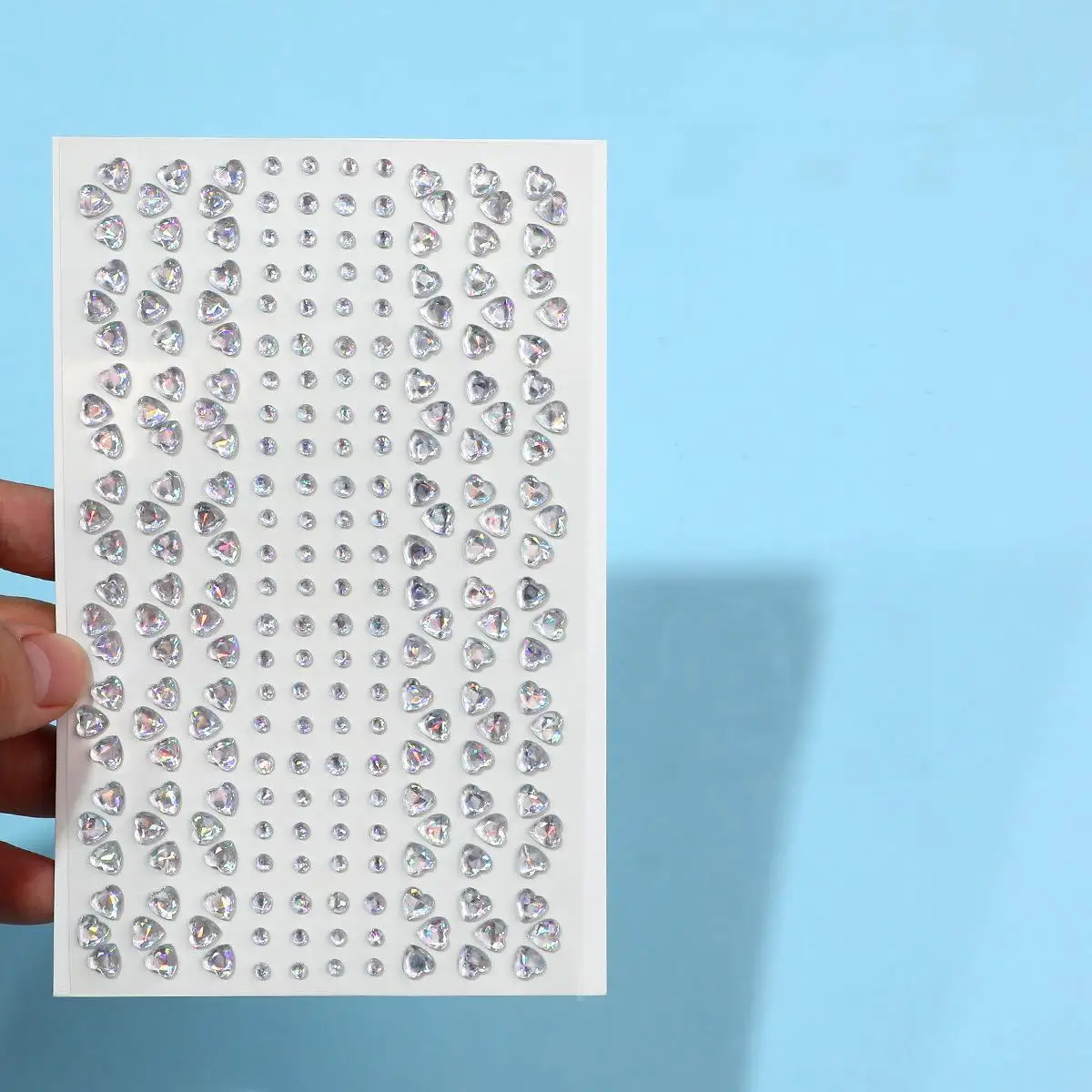 Mini Flowers Face Makeup Faux Diamond Stickers