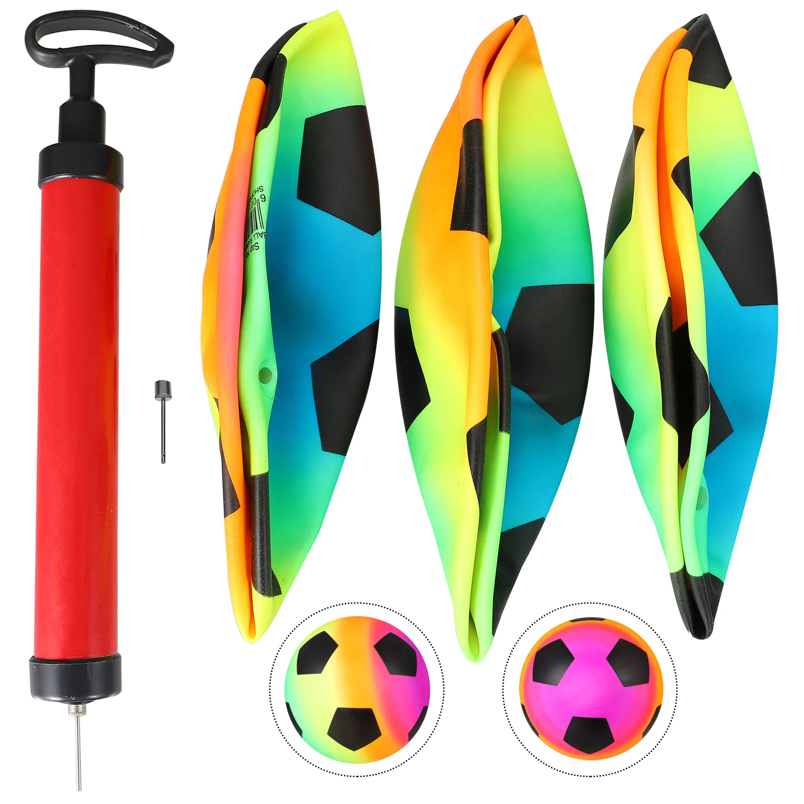 Bola de arco-íris de PVC à prova de explosão para crianças ao ar livre Playset Playground Brinquedos Bolas de piscina Criança