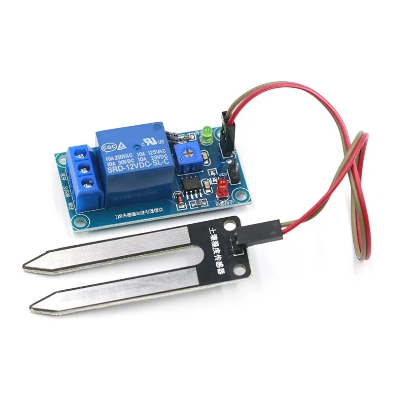 Nouveau module de contrôle de relais de capteur d'humidité du sol DC 5V 12V, interrupteur de démarrage d'arrosage automatique pour Arduino