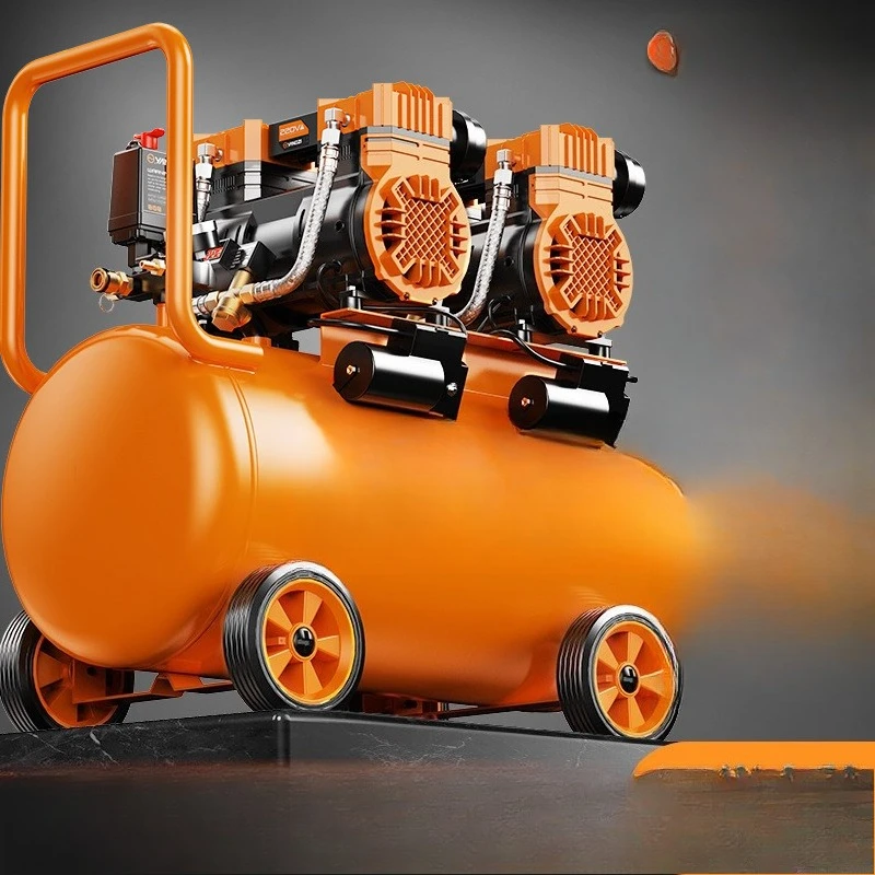 

Air compressor Small 220v high power oil-free silent portable woodworking pump High pressure pump Air compressor