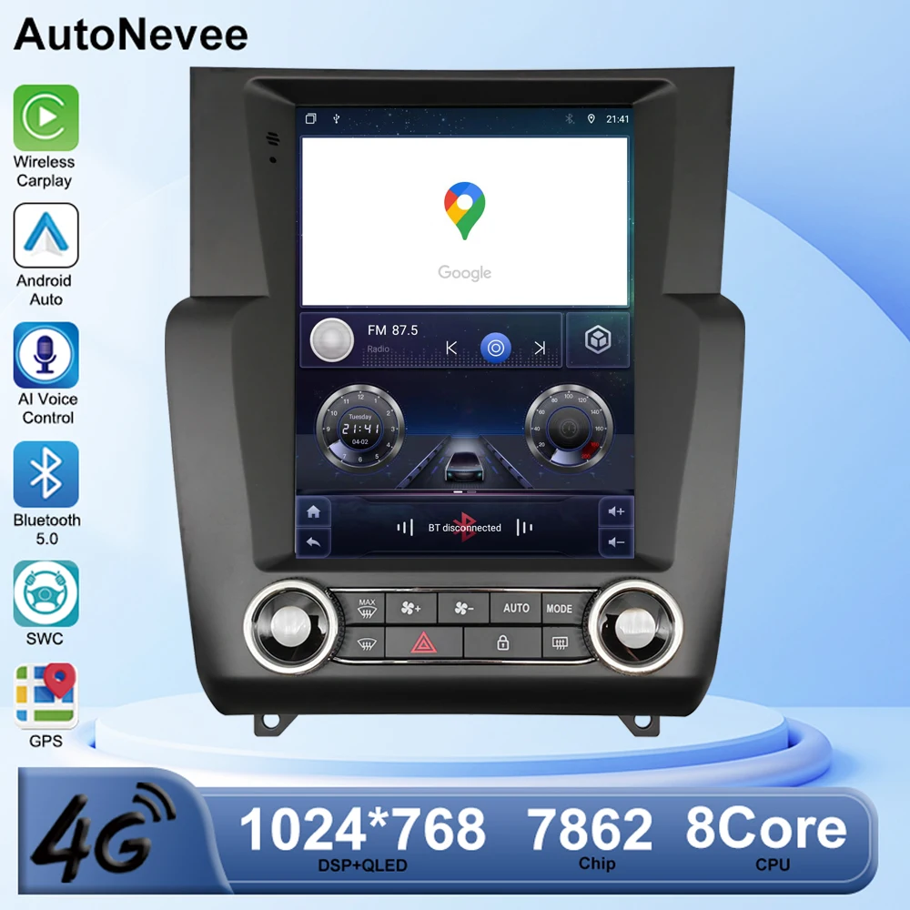 9.7inch Android 14 For Citroen C4 C4L DS4 2012 - 2017 Auto Stereo Touch QLED Screen Video Radio Bluetooth 5.0 WIFI DSP IPS DVD