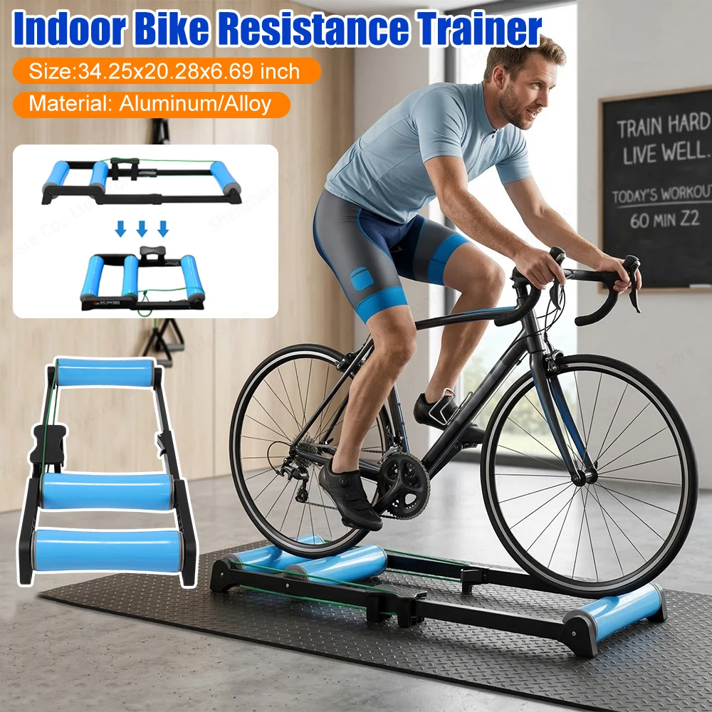 

Detachable Cycling Training Roller Indoor Bike Exercise Platform for Racing & Strength Training Balance Improvement Equipment