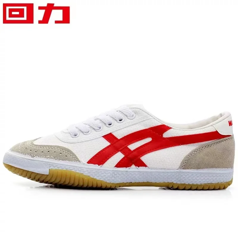 HUILI Classic Style Low Cut Size 34-48 Unisex White Red Canvas Shoes Breathable Outdoor Walking Footwear Surface Flats Men Shoes