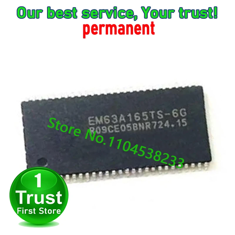 EM63A165TS-6G TSOP-54 10PCS/LOT 638325TS-6G -7G 638325TSA-5G TSOP86  Trust First   in stock