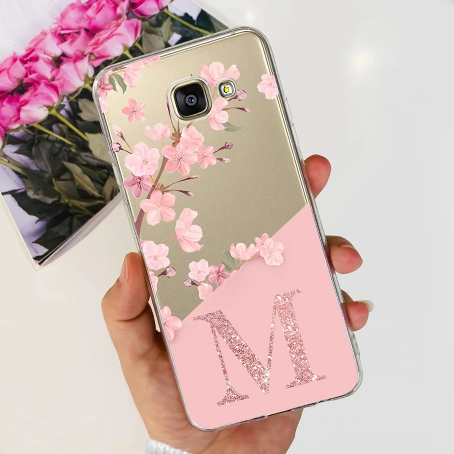 Phone Case For Samsung Galaxy A5 2016 / A5 2017 / A5 2015 Cute Letter Soft Silicone TPU Cases For Samsung A5 A 5 2016 2017