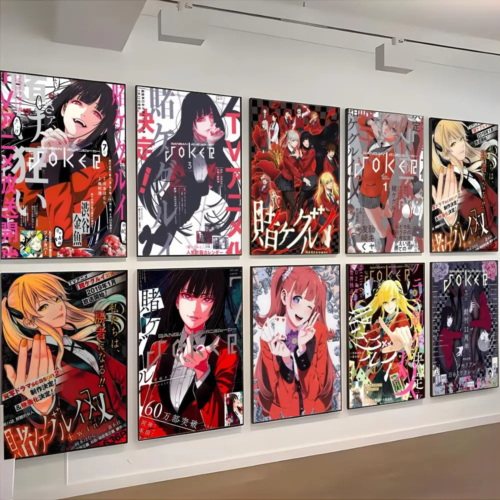 gambling anime K-Kakegurui Poster retro art restaurant bar decoration