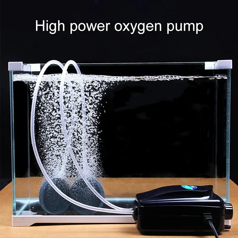 SOBO Silent Aquarium Oxygen Air Pump Fish Tank Adjustable Air Volume High Power Oxygenator Air Compressor Aerator 220v 12w