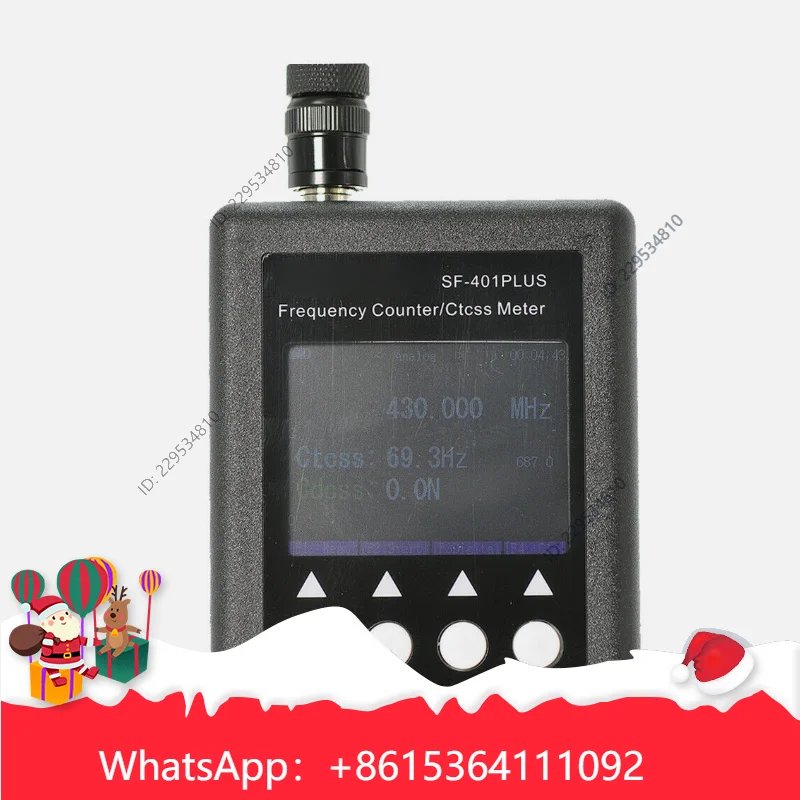 Contador de frecuencia SF-401 plus, medidor de frecuencia de radio portátil de 27Mhz-3000Mhz con decodificador CTCCSS/DCS