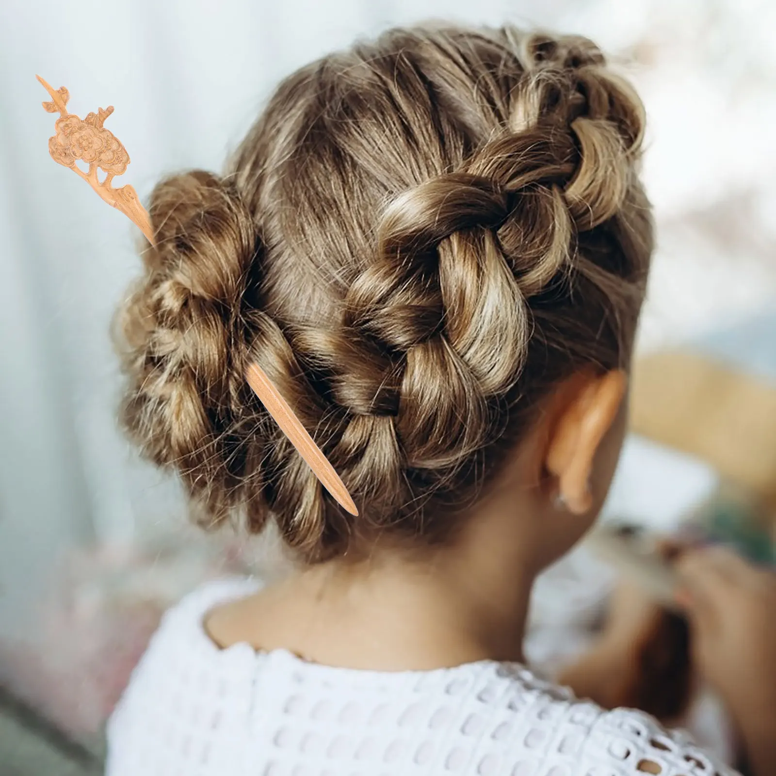 

3 Pcs Sandalwood Hairpin Women Stick Long Pins Bun Accessories Hair Styling Tools Wooden Chopsticks Elegant Hair Fork