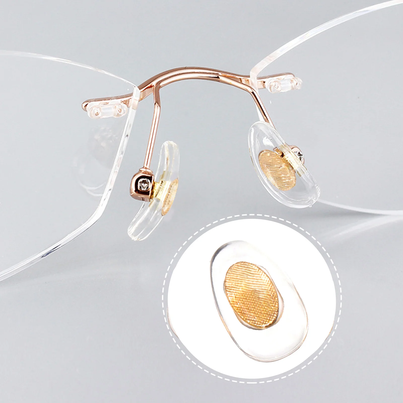 

25 Pairs Silicone Nose Pads Lock Style Replacement For Eyeglasses Sunglasses Anti-Slip Nose Cushions Glasses Accessories