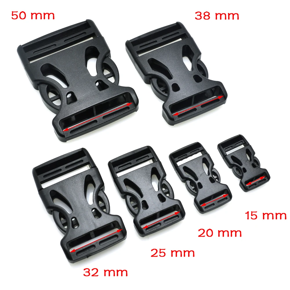 5pcs Heavy Duty Quick Release Buckles Set for Nylon Webbing Straps - Replacement Clips for Backpack Belts Dog Collars