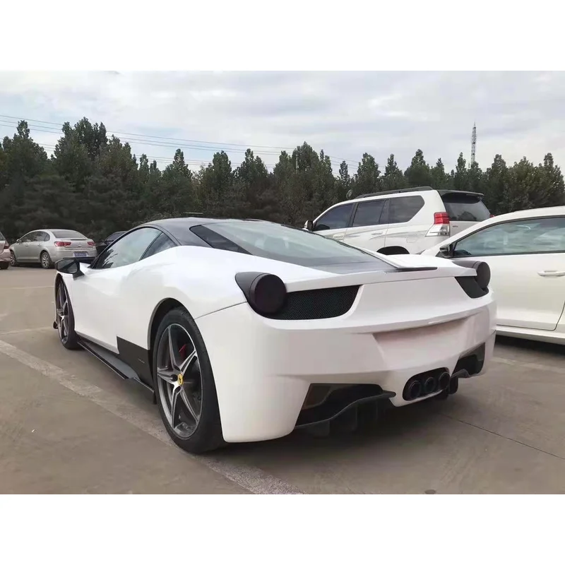 Barbon Fiber Front Lip  Rear Diffuser Sides Skirts Spoilers