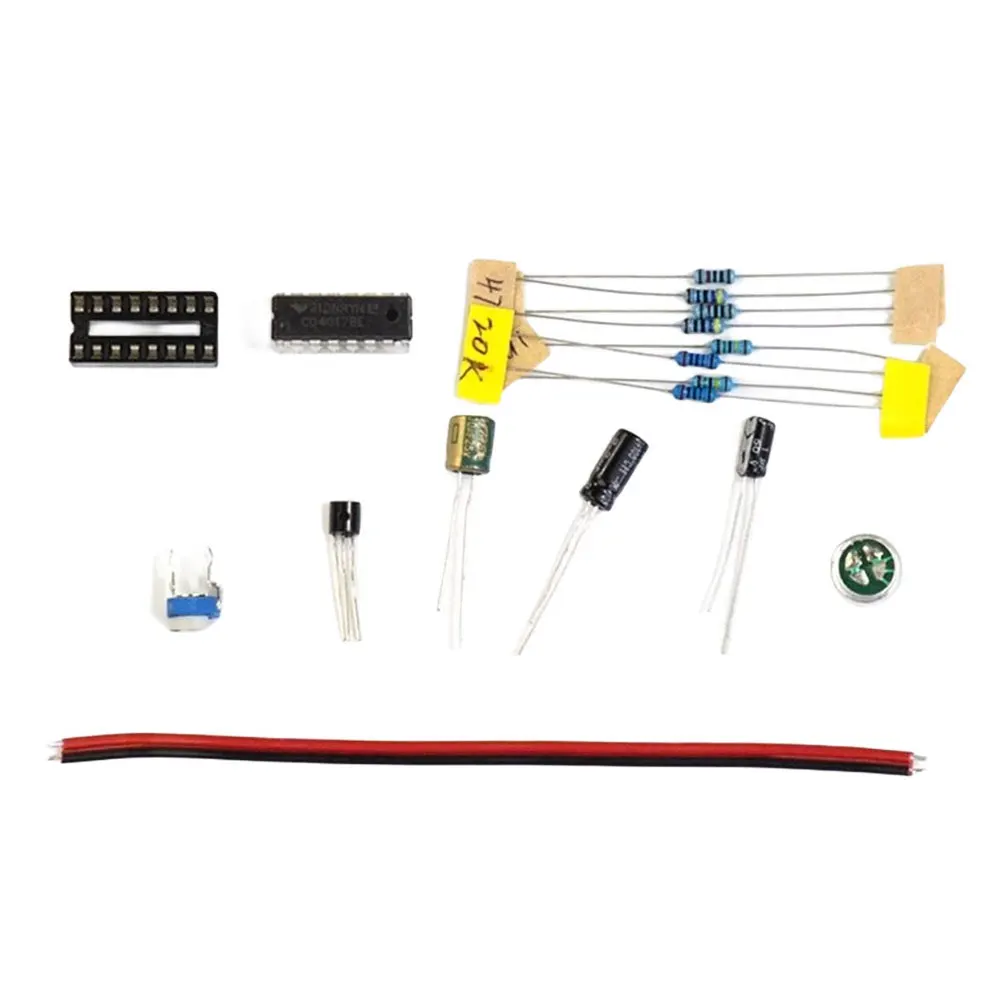 Color Light DIY Electronic Kit CD4017 Fun Electronic Production Teaching Training Module