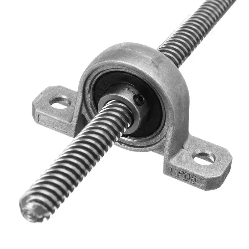 T8 Dual Lead Screw Guide for CNC Linear Rail Optical Axis KP08 SCS8UU 600mm Coupling Bearings Mounting Block SK8 Shaft Support