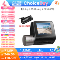 70mai Dash Cam A510 1944P HDR GPS ADAS 4G Connectivity 70mai 4G Front Cam A510 Car DVR 24H Parking Support Rear Cam