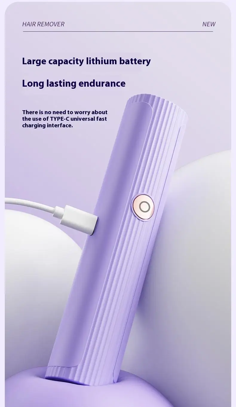 ماكينة إزالة الشعر المحمولة ذات الرأس المزدوج للسيدات، ماكينة تشذيب شعر الجسم، ماكينة حلاقة كهربائية للنساء