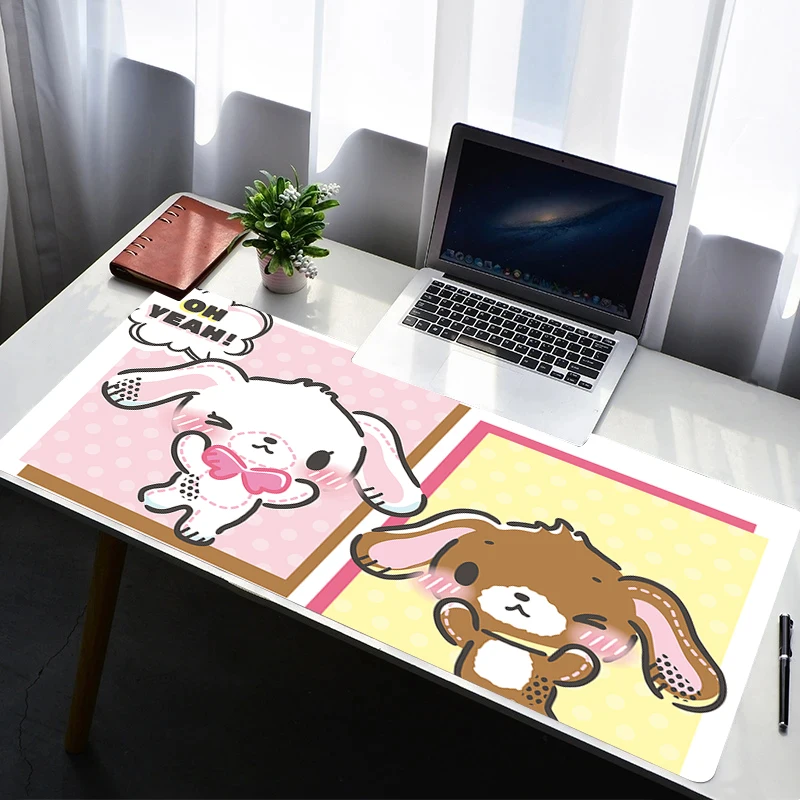 Mouse Pad PC Non Slip Rubber Mousepad Laptop Gamer Cabinet HD Keyboard Pad Office Computer Gaming S-sugar Bunnies Desk Mouse Mat
