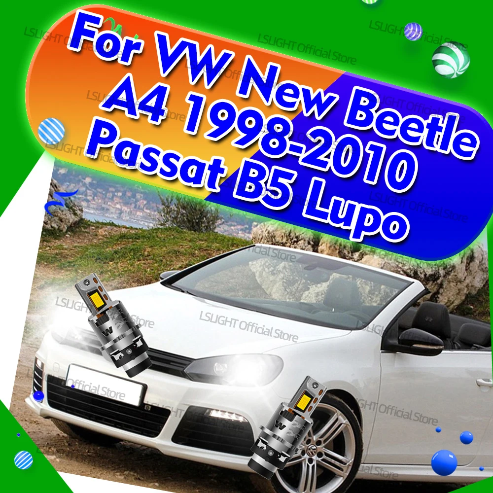 

2x D2 Headlamp 30000LM Bulb HID to LED D2S D2R 6000K For VW New Beetle A4 1998-2010 Passat B5 1997-2001 Lupo 1999-2006 2005 2004
