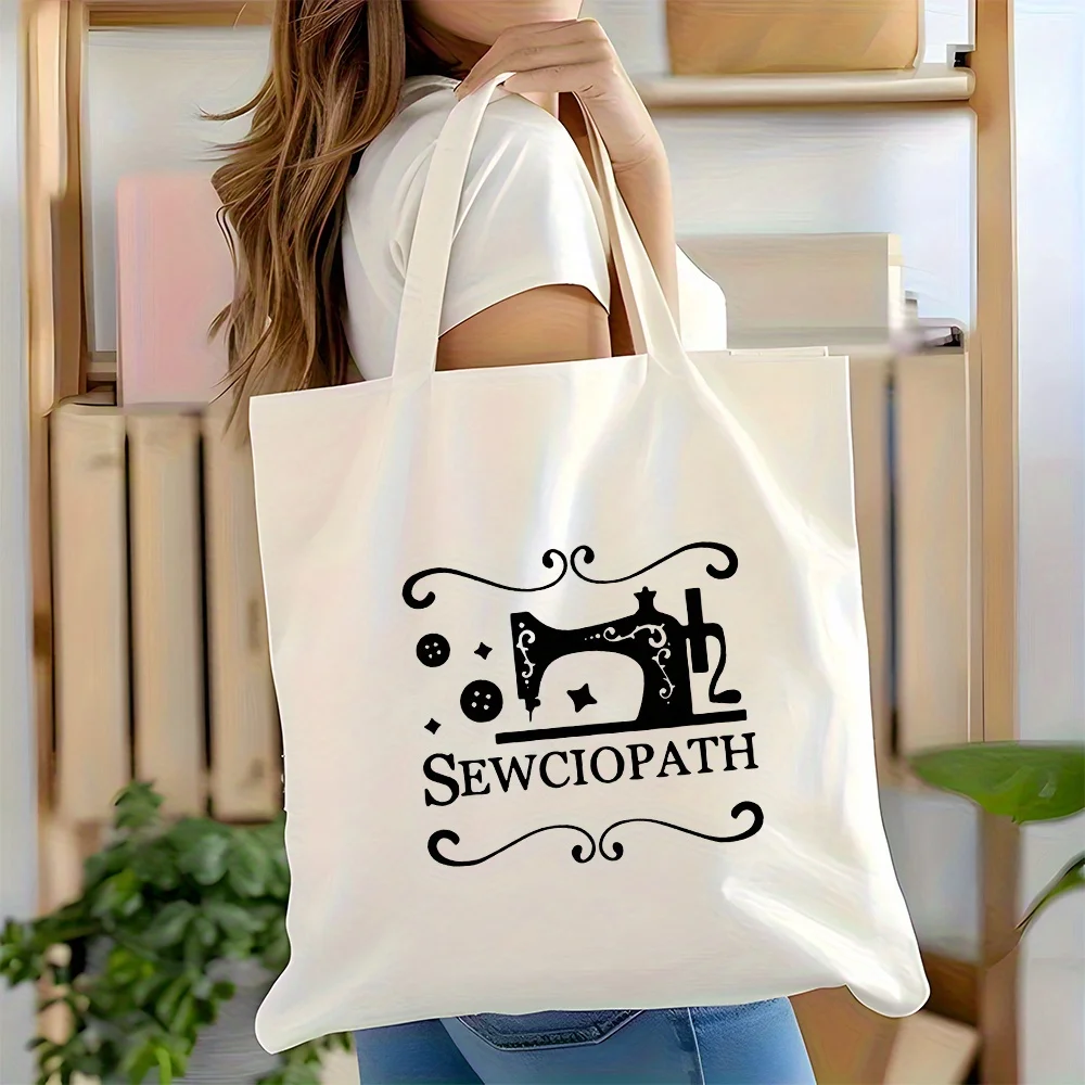 Colorful Seashell Pattern Canvas Bag Vibrant Marine Life Art for Beach Vacation or Summer Outing