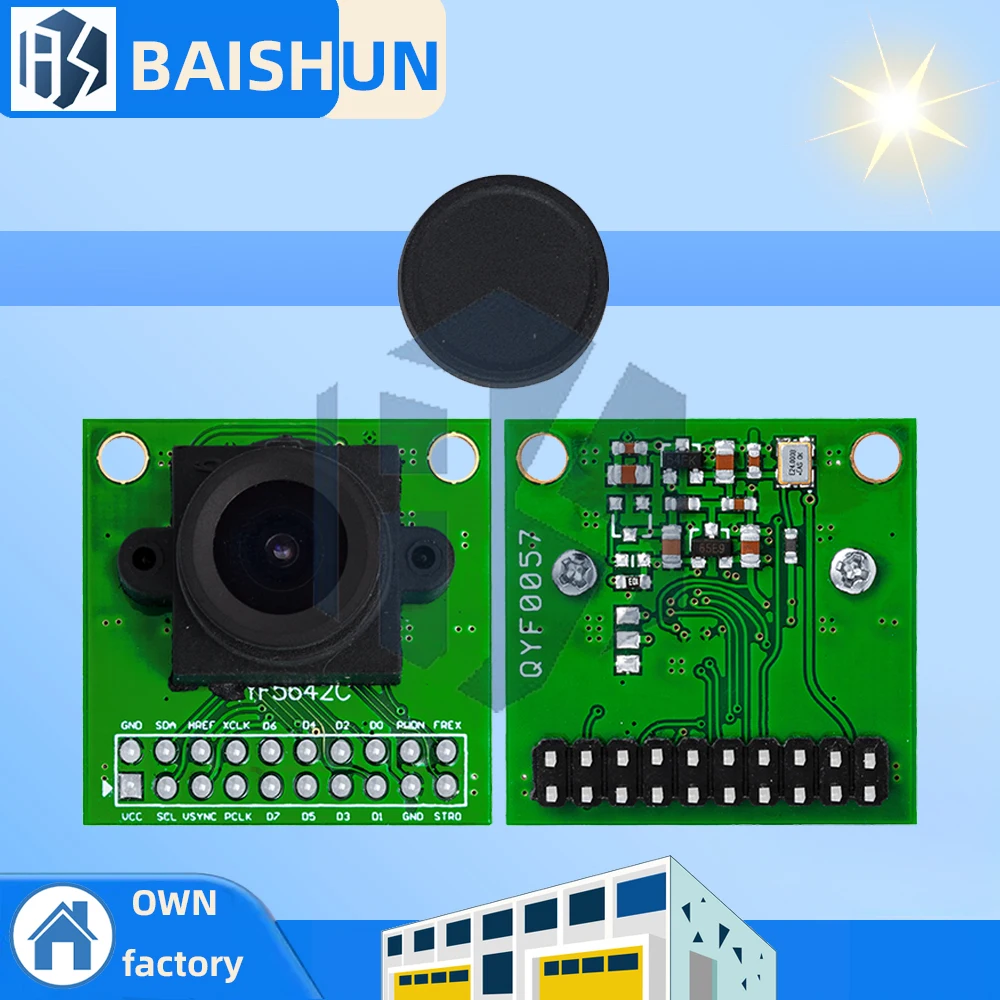 Novo módulo de câmera CS5642C-V3 (OV5642): sensor de 5 MP com interface JPEG – compatível com plataforma de desenvolvimento