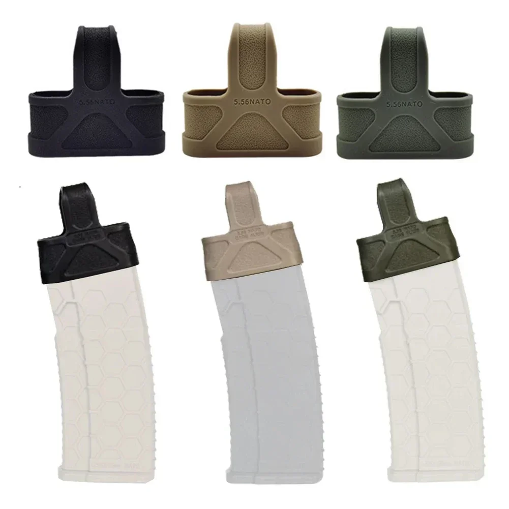 

Tactical 5.56 Magazine Pouch Rubber Holster Glove Sleeve Cover M4 Mag Pouch Holder Carry Case Hunting Shooting Accessory