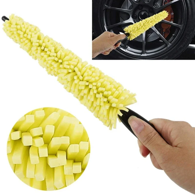 

1pcs Effortlessly Clean Your Car Wheels with this Tire Rim Cleaning Tool