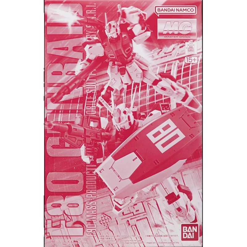 BANDAI MG PB 1/100 F80 Gunraid Action Figures Mobile Suit Gundam Anime Model Kit Original Box Toy for Boys Gift for Boys