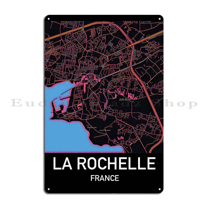 La Rochelle, France Metal Sign Wall Cave Design Bar Customized Living Room Tin Sign Poster