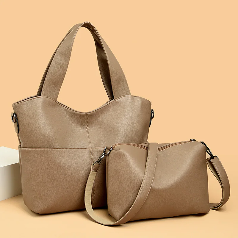 

Large Capacity Soft Leather Women Shoulder Crossbody Bags High Quality Female Purses and Handbags Luxury Designer Messenger Bags