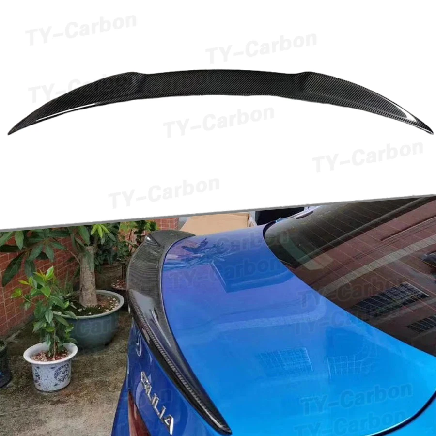 Carbon Fiber Car Rear Spoiler Wing Trunk Lip for Alfa Romeo Giulia Spoiler Sedan 2015 - 2022 Rear Trunk Spoiler Boot Wing FRP