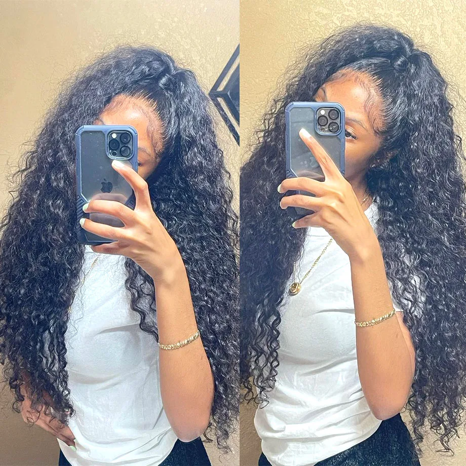 

Curly Frontal Wigs Human Hair Deep Wave Frontal Wig 13x4 HD Transparent Lace Front Wig Brazilian Hair Wigs Sale Cheap Long Wigs