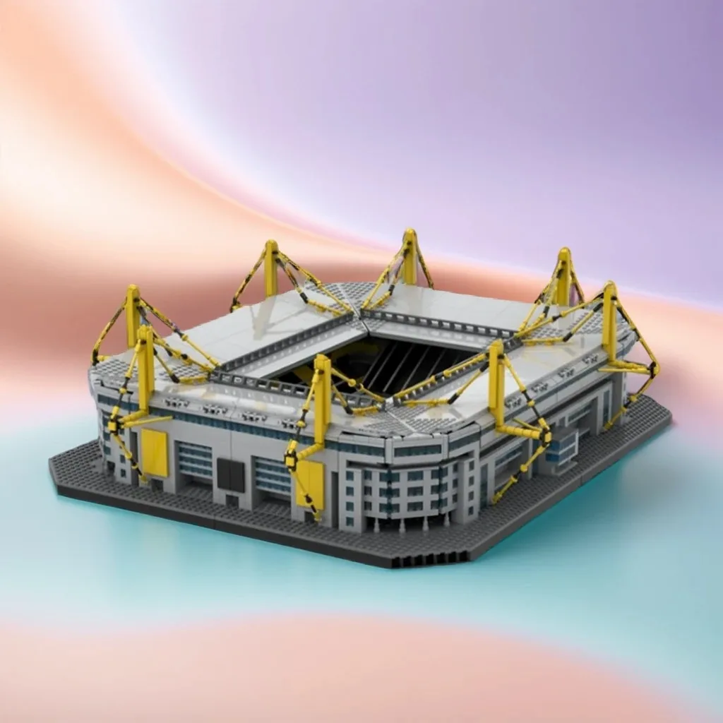 6589pcs MOC Icons Dortmund Westfalenstadion - Modular Build Model Building Blocks Creative Birthday Assemble Collection Idea DIY
