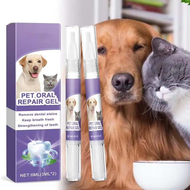 Dog Oral Restorative Gel Oral Cleaning Breath Freshener Pen Pet Breath Freshener Gel Care Cleaner For Pets Cats Dogs Puppy Small