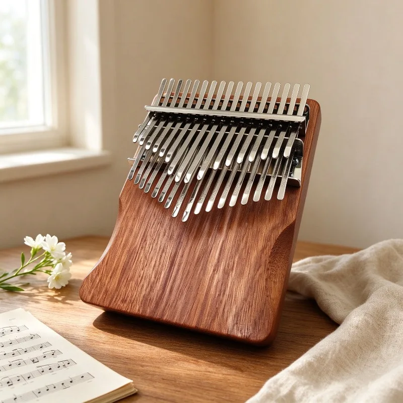 34 Key Wooden Kalimba with Box C Tone Portable Professional Thumb Piano Beginner Practice Finger Piano Musical Instrument
