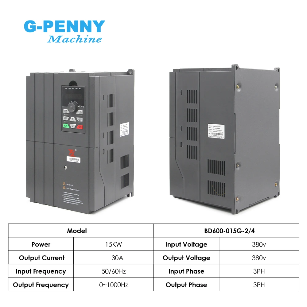 G-Penny FOLINN/Fuling BD600 Series 15KW 30A 3Phase 380V Vector Inverter VFD Variable Frequency Drive For Motor Speed Control