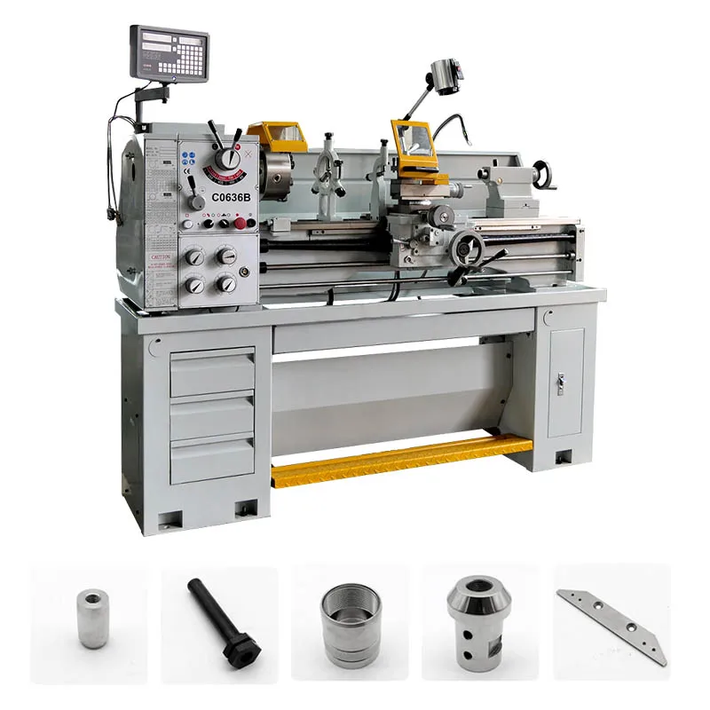 Torno de Precisión Horizontal C0636A C0636B para Metal, Máquina de Torno Paralelo con Certificación CE