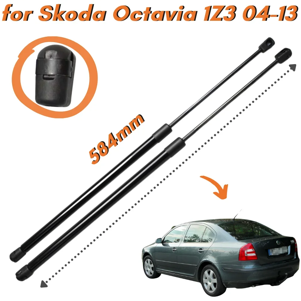 

Qty(2) Trunk Struts for Skoda Octavia 1Z3 Hatchback 2004-2013 584mm Rear Tailgate Boot Lift Supports Gas Spring Shock Absorbers