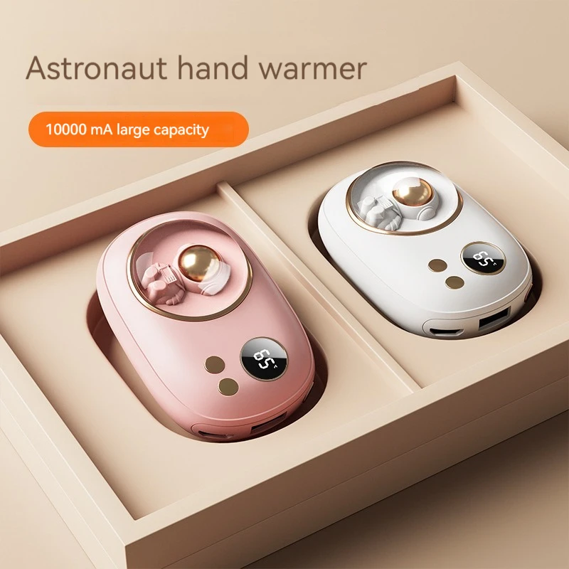 2024 New Winter Mini Space Number Display Warm Hand Treasure 10000 mA Warm Hand Treasure 2-in-1 Warm Hand Treasure Charging