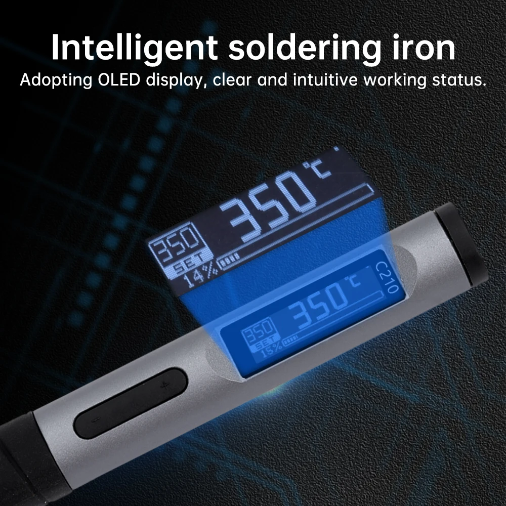 Intelligent Electric Soldering Iron 100W Portable Adjustable Temperature Fast Heat Digital Electric Welding Station Kit